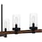 Quoizel Tuthill Linear Chandelier 6 Lights Matte Black TUT638MBK - alternate 6